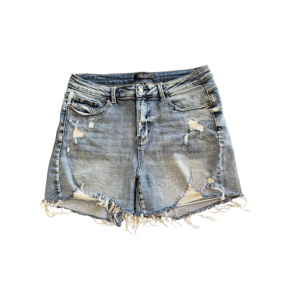 Judy Blue PlusDistressed Denim Jean Shorts Size 1XL